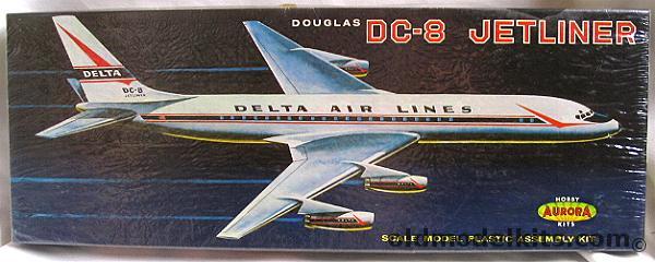 Aurora 1/103 DC-8 Jetliner Delta Airlines Sealed, 389-249 plastic model kit